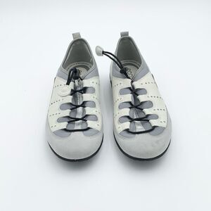 Ecco White and Gray Casual Sneakers vibration ll toggle sneaker size 41